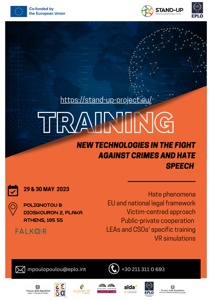STAND-UP Greek training: New technologies in the fight against crimes and hate speech