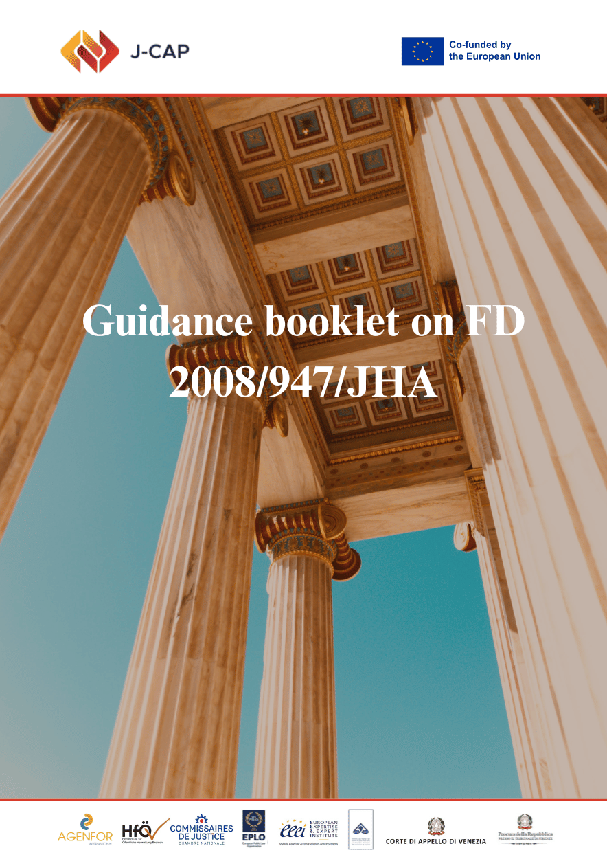 J-CAP Guidance booklet on FD 2008/947/JHA