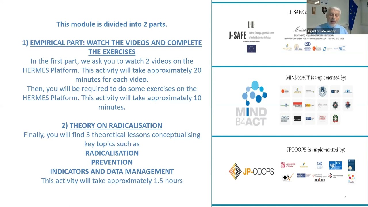Module 1 – Radicalisation as a Relational Phenomenon and Radicalisation in Prison | part 3