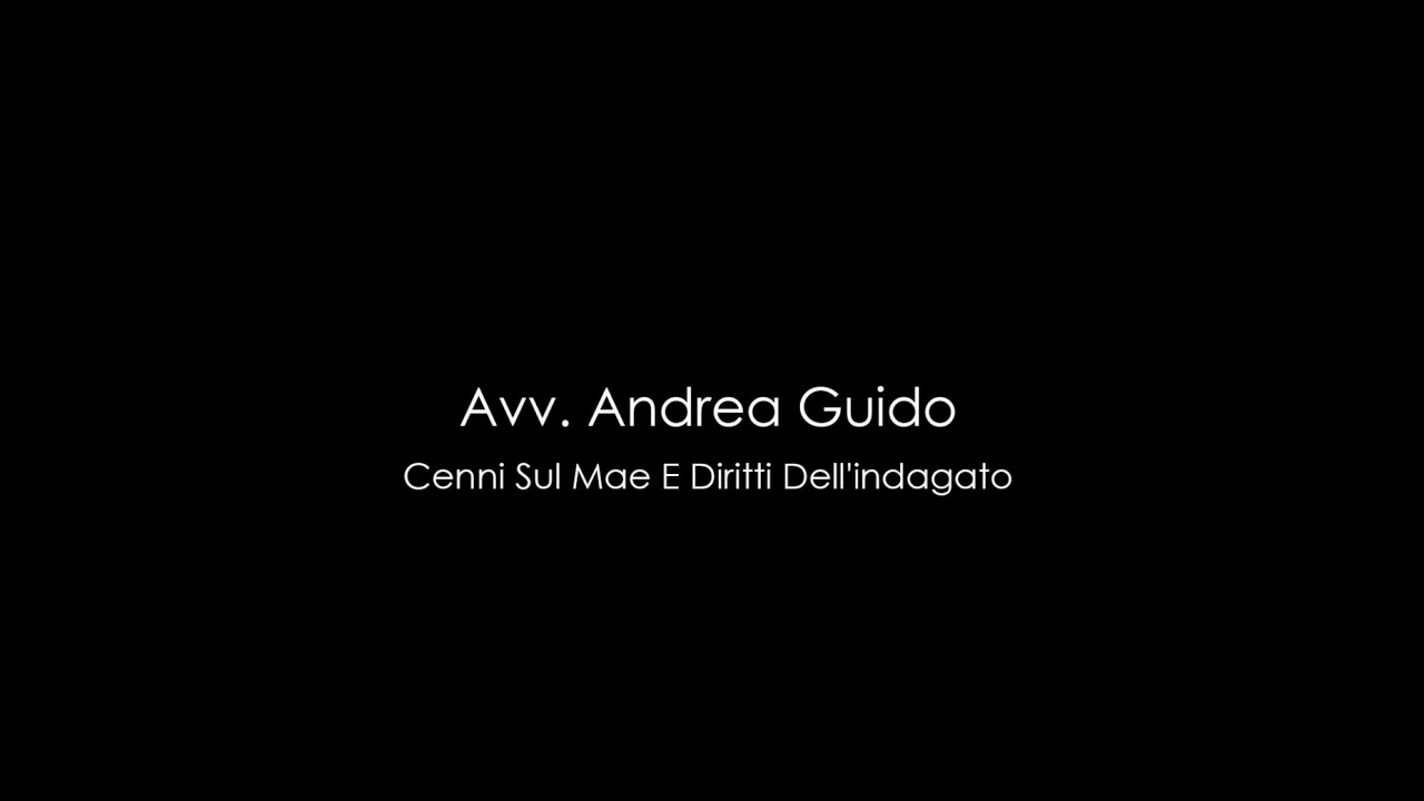 Cenni su MAE e diritti dell’indagato